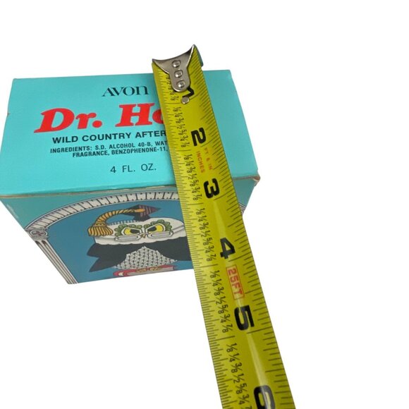 Avon Dr. Hoot Wild 1977 Milk Glass Graduate Country After Shave 4 Fl. Oz. Owl Bo - Picture 6 of 7